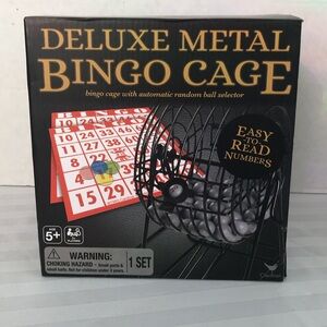 Deluxe Metal Bingo Cage Set